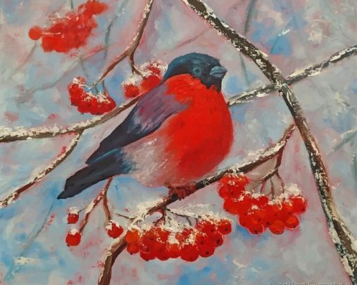 lonely-bullfinch-paint-by-numbers