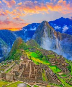 Machu Picchu Landscape Paint by numbers