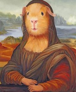 Mona Lisa Guinea Pig Paint by numbers