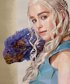 Pol Art Daenerys Targaryen Paint by numbers