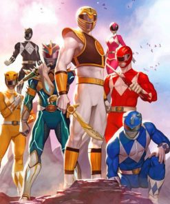Power Rangers paint by numbers