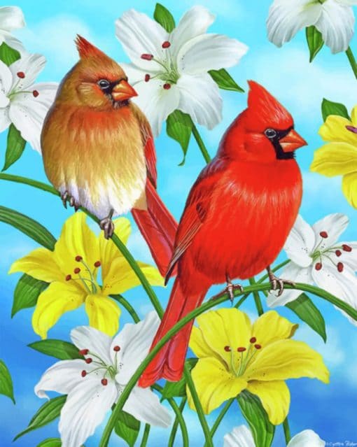 red-and-yellow-bird-paint-by-numbers