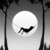 talking-to-the-moon-silhouette-paint-by-number-