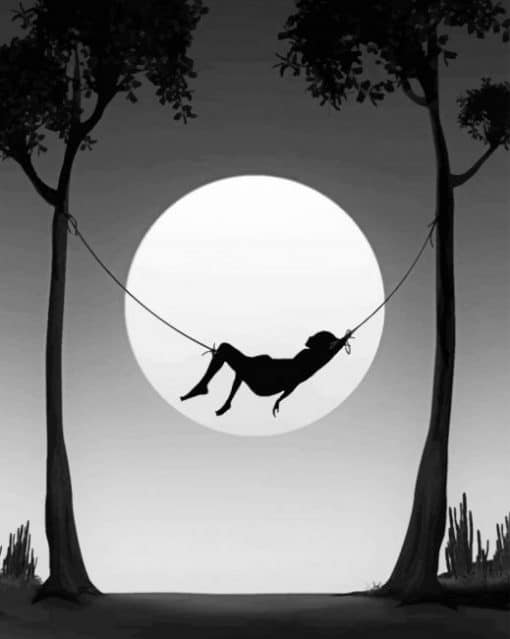talking-to-the-moon-silhouette-paint-by-number-