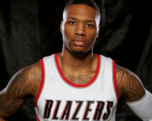 The Basketball Player Damian Lillard paint by numbers
