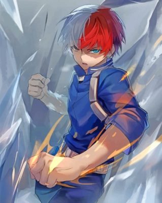 Todoroki My Hero Academia - Paint By Number - Num Paint Kit