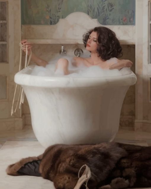 Woman In The Bath Paint by numbers