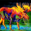 Colored-Moose-Art-paint-by-number