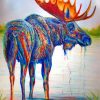 Colorful-Moose-Art-paint-by-number