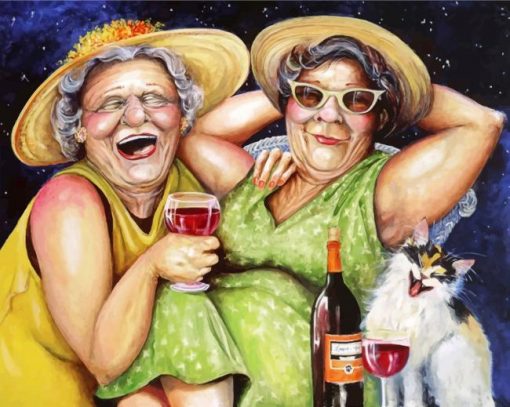 Fat-Ladies-Drinking-paint-by-numbers