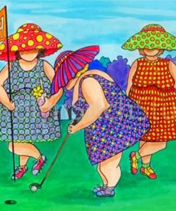 Fat-Ladies-In-Golf-paint-by-numbers