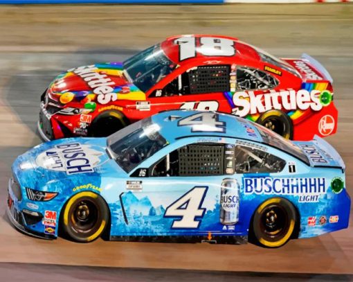 NASCAR-Cup-Bristol-Auto-Racing-paint-by-numbers