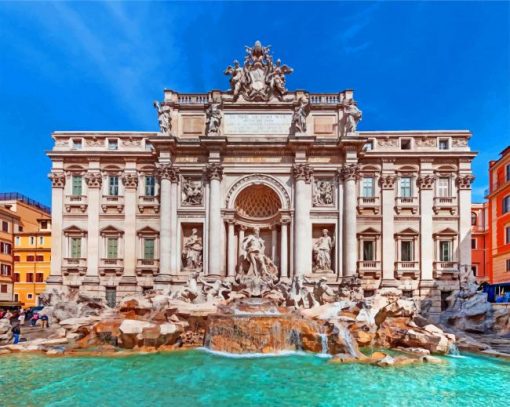 Trevi-Fountain-italy-paint-by-number