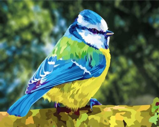 abstract-blue-tit-bird-paint-by-number