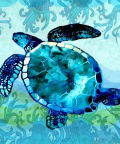 abstract-blue-turtle-paint-by-numbers