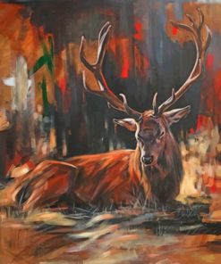 abstract-deer-animal-paint-by-number