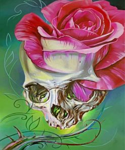 abstract-floral-skull-paint-by-numbers