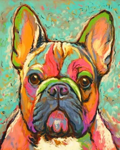 Abstract French Bulldog - Paint By Number - Num Paint Kit