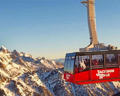 aerial-tram-jackson-hole-paint-by-number
