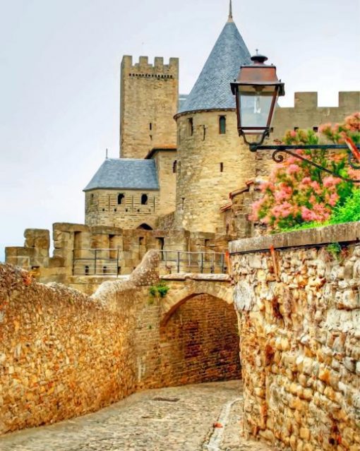 aesthetic-carcassonne-france-paint-by-numbers