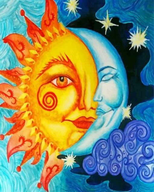 aesthetic-sun-and-moon-paint-by-numbers