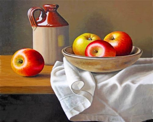 Apples Still Life - Paint By Number - Num Paint Kit