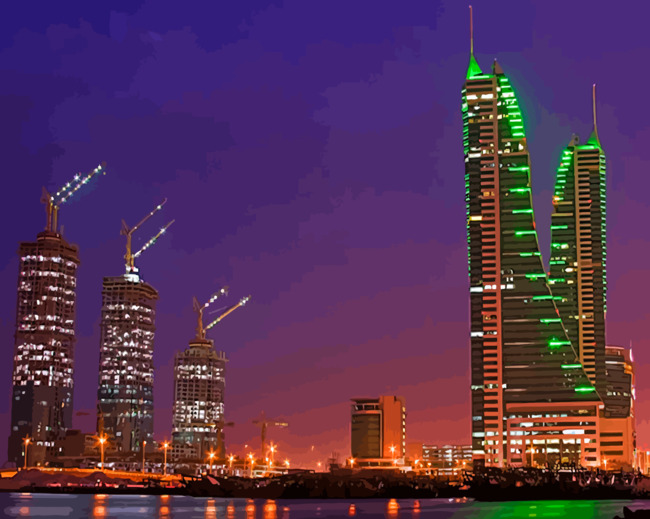 bahrain-tower-night-paint-by-numbers