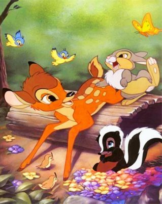 Bambi And Her Friends Paint By Number Numpaint Paint By Numbers