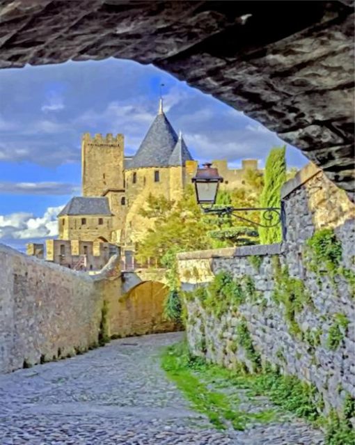 carcassonne-palace-france-paint-by-numbers