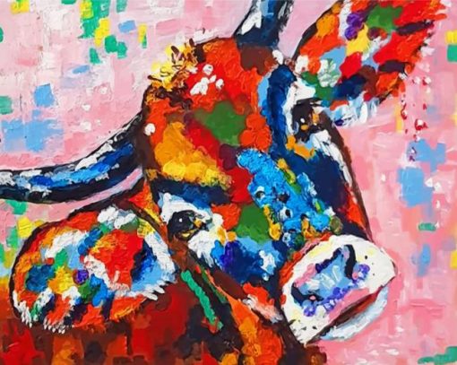 colorful-abstract-cow-paint-by-numbers