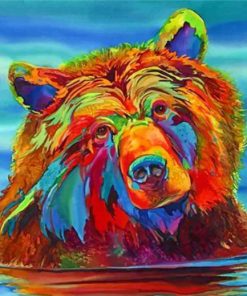 colorful-bear-in-the-water-paint-by-numbercolorful-bear-in-the-water-paint-by-number