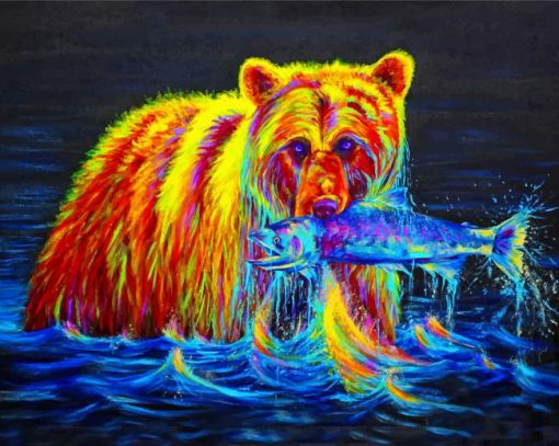 colorful-bear-paint-by-number