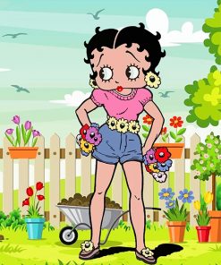 cute betty-boop-paint-by-numbers