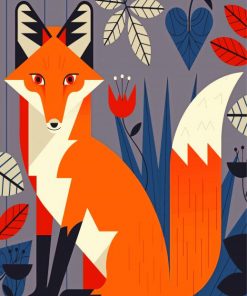 cute-fox-paint-by-numbers