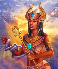 Egyptian Goddess paint by numbers
