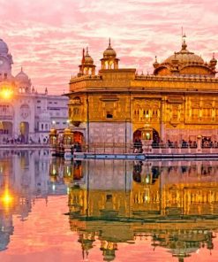 golden temple - Paint by numbers - NumPaint - Paint by numbers