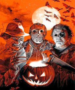 jason-voorhees-and-his-scary-friends-paint-by-number