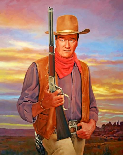 john-wayne-cowboy-paint-by-number