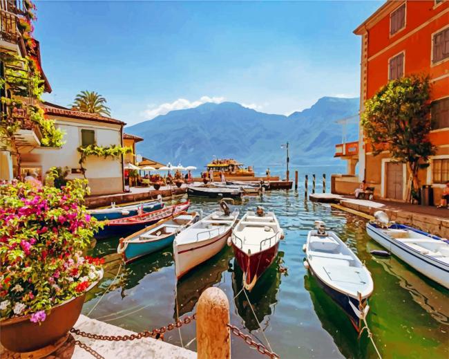 Lake Garda - Paint By Number - Num Paint Kit