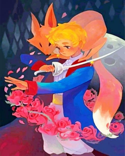 little-prince-and-fox-paint-by-number