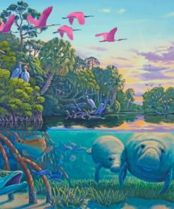 manatee-river-paint-by-number