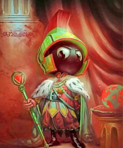 Marvin The Martian Illustration paint by numbers