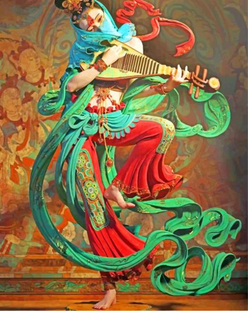 musician-asian-woman-paint-by-numbers