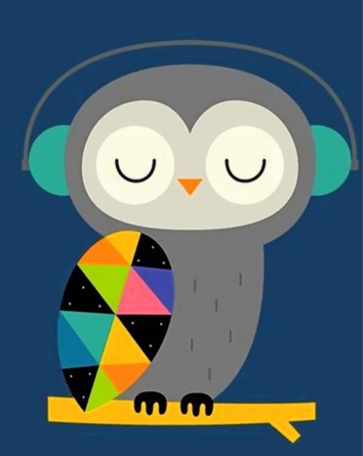 owl-listening-to-music-paint-by-number