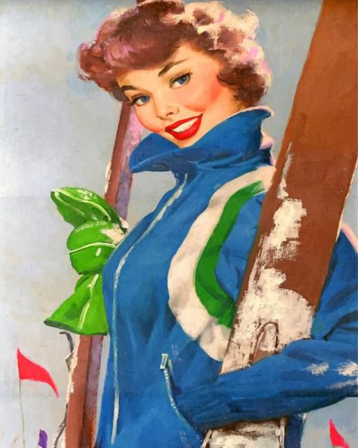 skiing-girl-paint-by-numbers