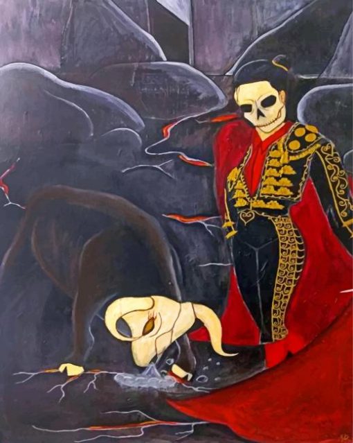 skull-matador-paint-by-numbers
