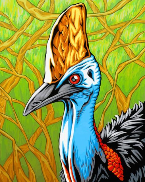 Cassowary-illustration-paint-by-number