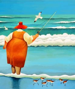 Fat-Woman-Fishing-paint-by-numbers