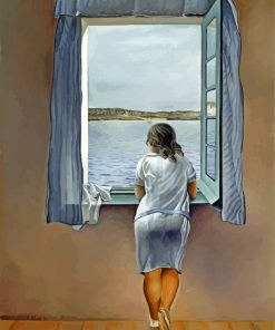 Young-Woman-at-a-Window-dali-paint-by-numbers