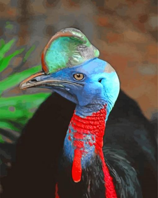 aesthetic-Cassowary-bird-paint-by-number